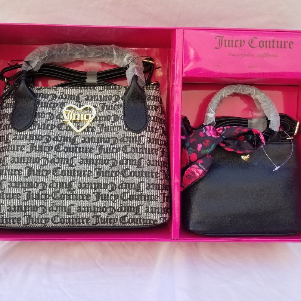 Juicy Couture Matching set 13JCBP9JC-BB Tote Handbag Mom and her Mini Brand New